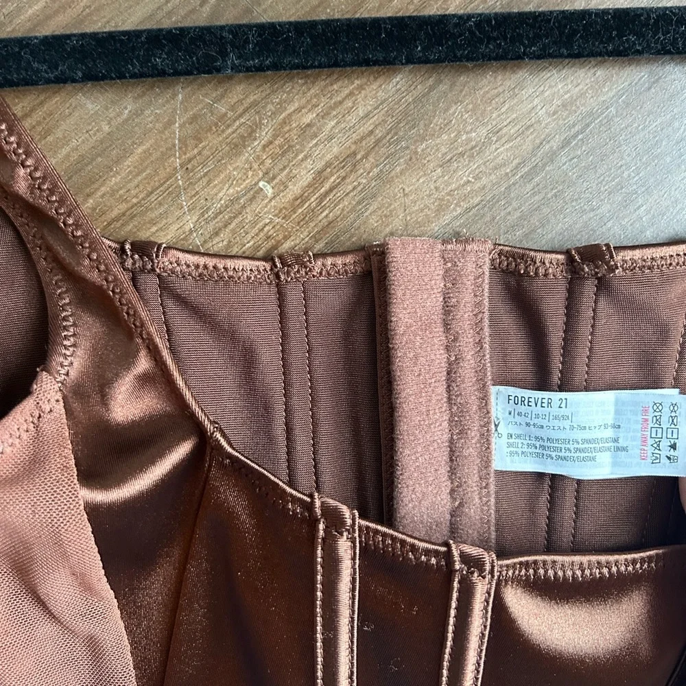 Brown Corset Top - Picture 3 of 3